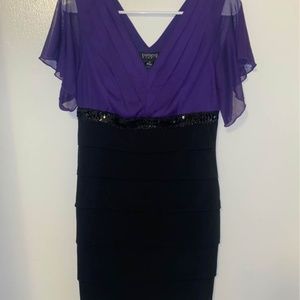 Enfocus Studio Dress Black / purple